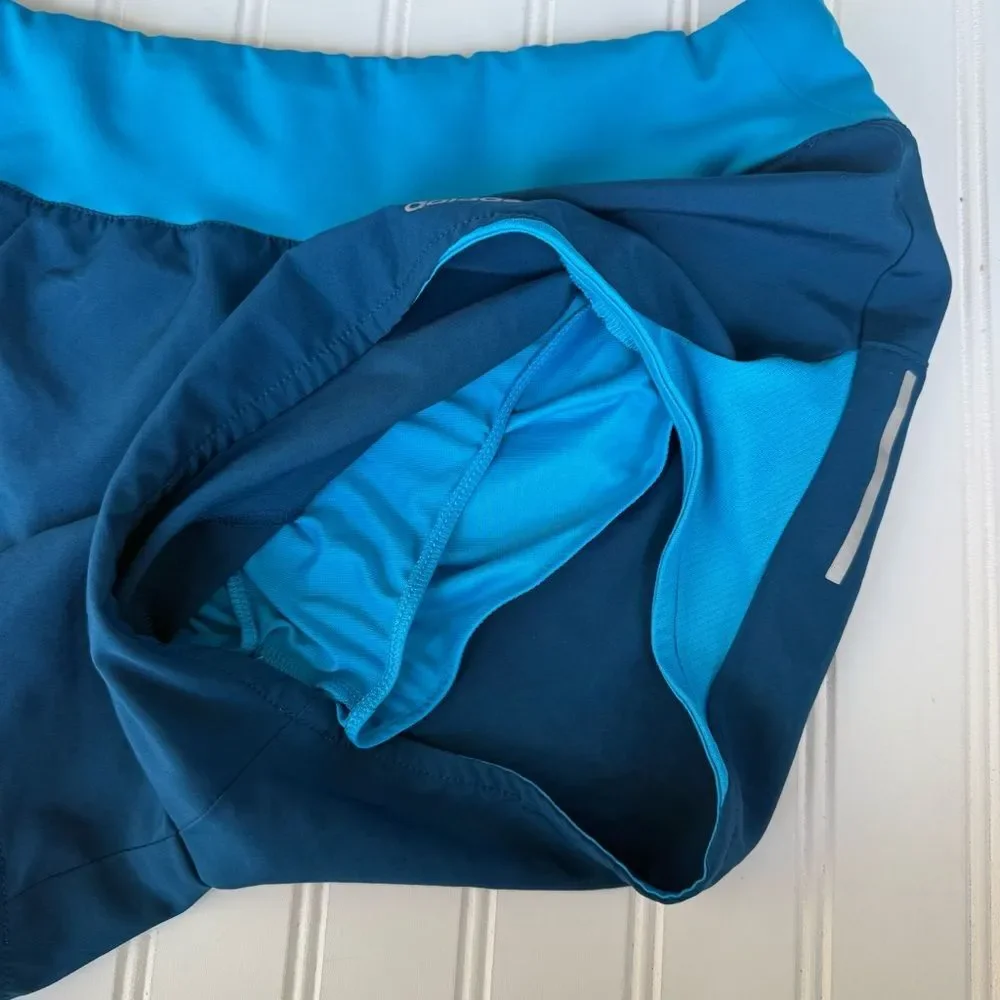 Adidas Blue Athletic Shorts Lightweight Elastic Waist
